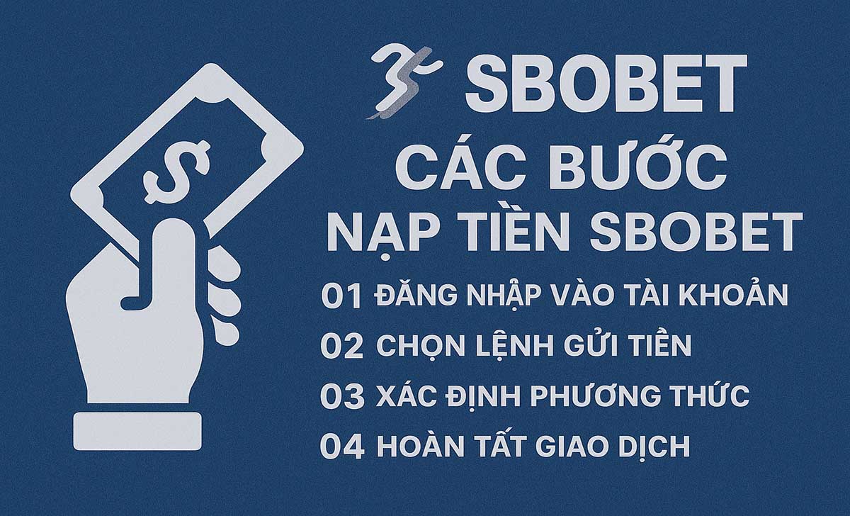 Các bước cơ bản để nạp tiền vào SBOBET